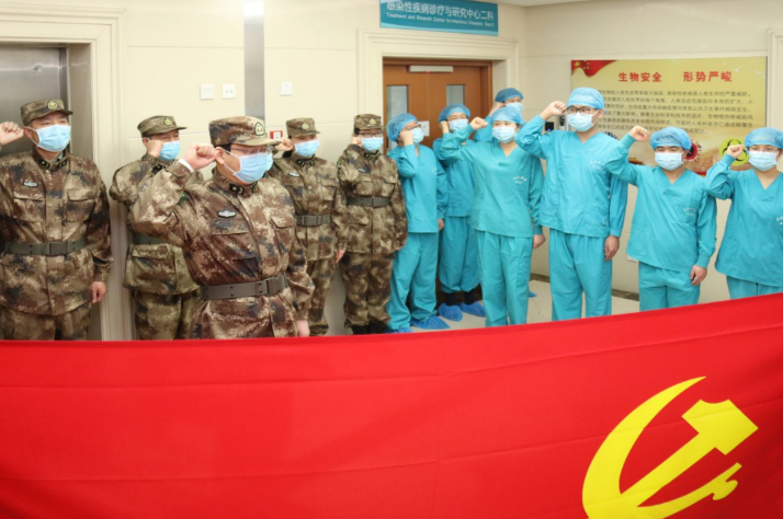 解放军总医院第五医学中心抗疫一线医务人员火线入党
