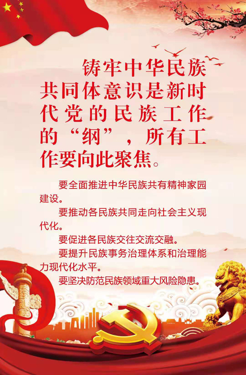 全省铸牢中华民族共同体意识 民族团结进步宣传月海报之二 - 齐齐哈尔